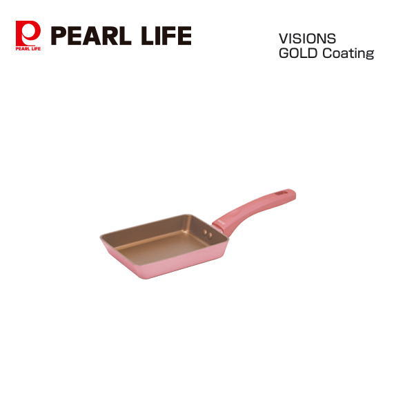 Rakuten - VISIONS GOLD Coating IH対応エッグパン13×18cm PINK CP-8799 パール金属 おしゃれ かわいい ピンク 鍋 卵焼き 玉子焼き
