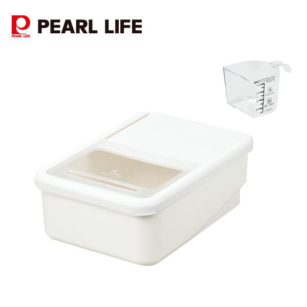Rakuten - 引出し収納米びつ5kg用(1合カップ付) HB-5423 パール金属 ライスストッカー 米びつ お米保存 ケース