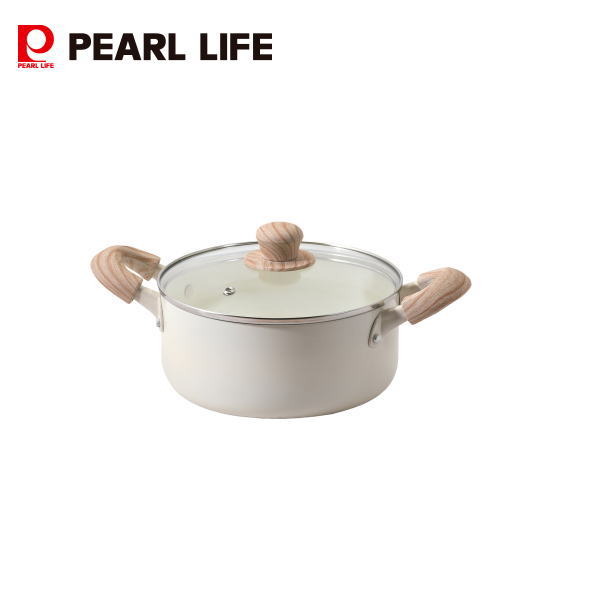 Rakuten - セラミール IH対応ガラス蓋付両手鍋20cm HC-0871 【条件付送料無料】家庭用 キッチン用品 調理用品 料理鍋 片手鍋 深型フライパン HC-871