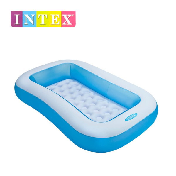インテックス レクタングラーベビープール 166×100×28cm U-57403 ベランダやお庭で水遊び 水あそび 家庭用大型プール 子供用ビニールプール ベビープール キャプテンスタッグCAPTAINSTAG INTEX