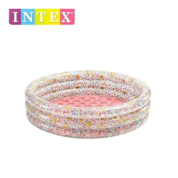 【入荷予定未定】インテックス スウィートブロッサムベビープール86 U-58427 ベランダやお庭で水遊び 水あそび 家庭用プール 子供用ビニールプール ベビープール キャプテンスタッグCAPTAINSTAG INTEX