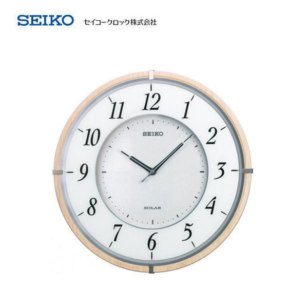 セイコー(SEIKO) 薄型タイプ電波掛け時計 ソーラープラス SF501B 【条件付送料無料】 おしゃれな壁掛け電波時計/電波掛時計/贈答品 贈り物/プレゼント ギフト/お祝い返し/お返し/新築祝い/光発電 太陽光 ソーラー電波時計