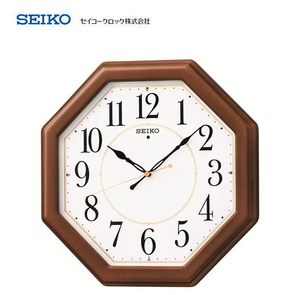 セイコー(SEIKO) 木枠電波掛け時計 KX389B おしゃれな壁掛け時計・掛時計/木製木枠電波時計/電波クロック【条件付送料無料】 1