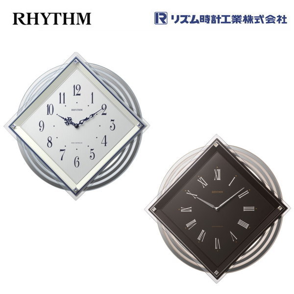 【入荷予定未定】ビュレッタ 4MX405SR03 ※廃番予定品【条件付送料無料】 リズム時計工業(RHYTHM) 電波時計 電波掛け時計 電波掛時計 おしゃれな壁掛け時計 スタンダードスタイプ オフィスにも【4MX405SR06は廃番】