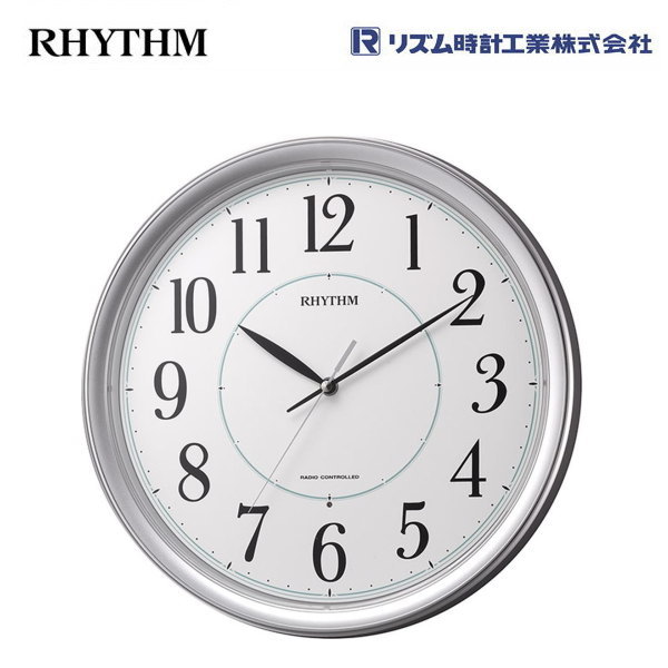 フィットウェーブプリミエ 8MY494SR19 リズム時計工業(RHYTHM) 電波時計/電波掛け時計/電波掛時計/おしゃれな壁掛け時計/スタンダードスタイプ/オフィスにも【条件付送料無料】