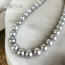 黒蝶真珠ネックレス 8,2-10,4mm 貴重な天然グレーカラー