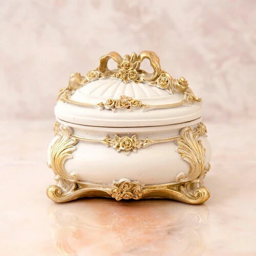 ロココデコ アンティークジュエリーボックス 小物入れ 大人のインテリアアイテム 2カラー