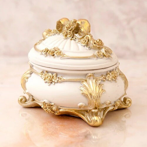 ロココデコ アンティークジュエリーボックス 小物入れ 大人のインテリアアイテム 2カラー