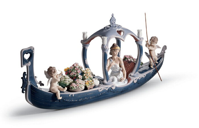 【6/1から一部値上】女神のゴンドラ =Limited Edition= LLADRO リヤドロ リアドロ 【限定品】置物 オブジェ インテリア 人形 磁器 おしゃれ プレゼント 玄関 お祝い 新築 開業 癒し リビング 寝室 事務所 オフィス 【正規品】01001870