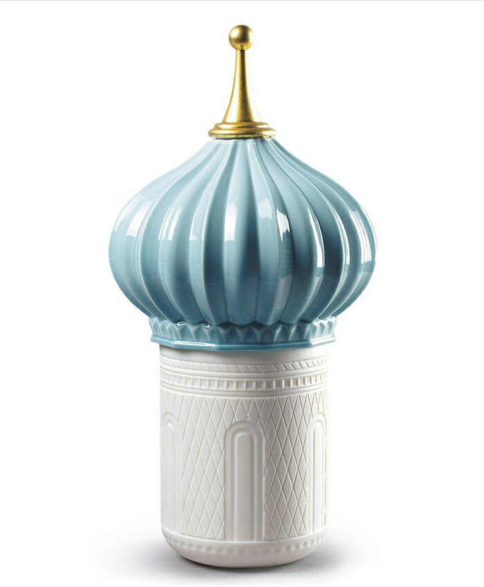 Rakuten - 1001ライトキャンドル(塔・Light Blue) - 自由な心 LLADRO リヤドロ 置物 人形 フィギュリン オブジェ インテリア 磁器 リアル スペイン プレゼント 結婚 お祝い 新築 開業 リビング 寝室 事務所 【正規品】01040159