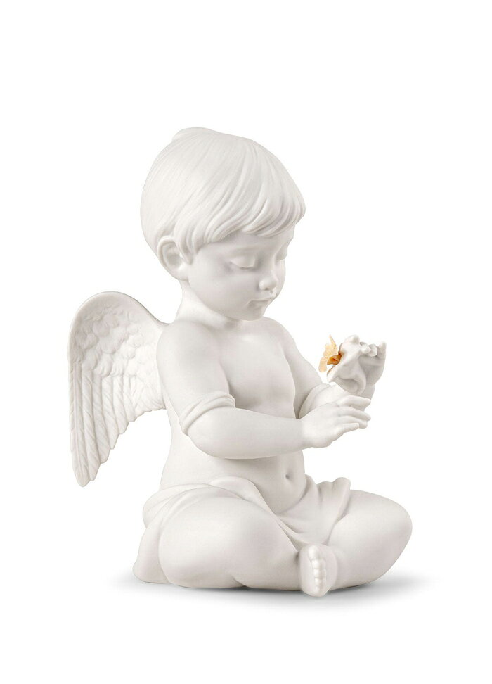 Rakuten - 花と天使 リヤドロ LLADRO フィギュリン 新作 ポーセリン 磁器 人形 置物 インテリア 保証 動物 プレゼント お祝い 新築 開業 玄関 オフィス リビング 【正規品】01009789