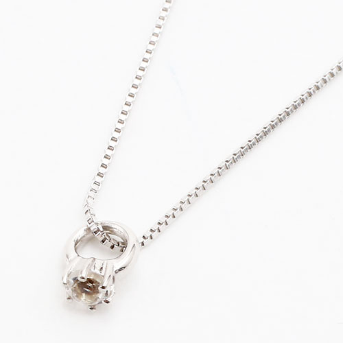 10金K10WGホワイトゴールドネ...