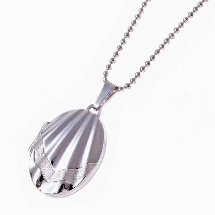 ドイツ MERZ社 シルバー SILVER SV925 ロケット locket ペンダント ネックレス アクセサリー モダンシェル 貝殻 艶あり 男女兼用 ユニセックス メンズ レディース オシャレ お洒落 メモリアル 写真入れ 想い出 記念日 お祝い 誕生日 プレゼント ギフ 家族 ペット