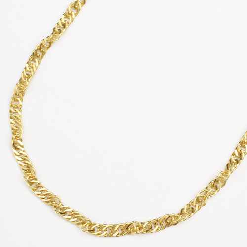 限定値下げ 1万円引きのクーポン配布中 純金 ネックレス スクリュー チェーン 50cm 12.4g メンズ レディース K24 ゴールド ギフト 記念日 プレ...