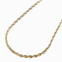 ◇定番の人気デザイン◇ 18金(K18)ネックレス 42cm 3g(イタリア製パイプロープチェーン)カット入