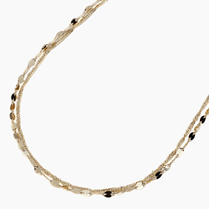 【国産大手工場製作】18金 K18 18K GOLD ゴールド 42cm スクリュー＆ペダル チェーン ネックレス ジュ..