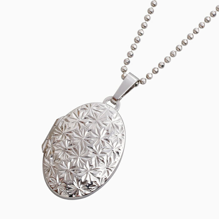 樂天商城 - ◇当店直輸入品◇圧巻のデザイン【ドイツ MERZ社】シルバー SILVER 925 SV925 シルバーアクセサリー locket ロケット ペンダント フラワー 写真 思い出 2枚 カットボールチェーン付き 女性 レディース レディースアクセサリー アイテム プレゼント/ギフト/贈り物