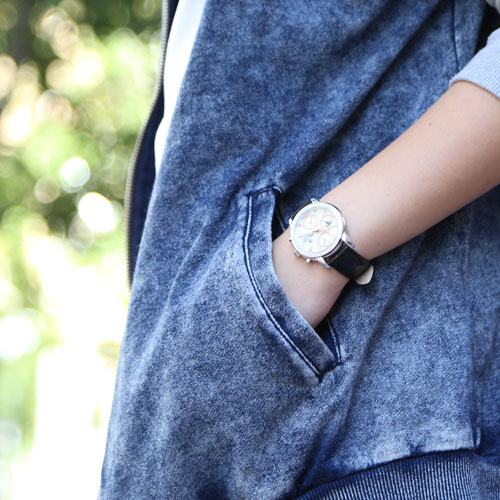 ☆送料無料・消費税込☆【Royal Crown ITALY DESIGN】レディース 腕時計 ウォッチ ブラック