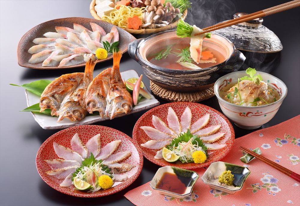 山口 下関産のどぐろ満彩セット 炙り刺し120g しゃぶしゃぶ140g 0℃熟成干し100g×4枚 茶漬けダシ4個 のどぐろ鍋だし2個 ポン酢4個 ゆず胡椒4ヶ...