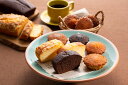 【母の日】スイートバスケットケーキ・焼き菓子詰合せ アーモンドケーキ×1、マドレーヌ(アップル)×1、マドレーヌ(オレンジ)×1、マドレーヌ(チョコ)×1 プレ...