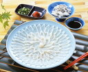 【冷蔵】とらふぐ刺身 とらふぐ刺身90g(27cmプラ皿)、とらふぐ皮刺50g、とらふぐ焼ひれ3g、ポン酢、もみじおろし、ねぎ プレゼント ギフト 贈り物 贈答...