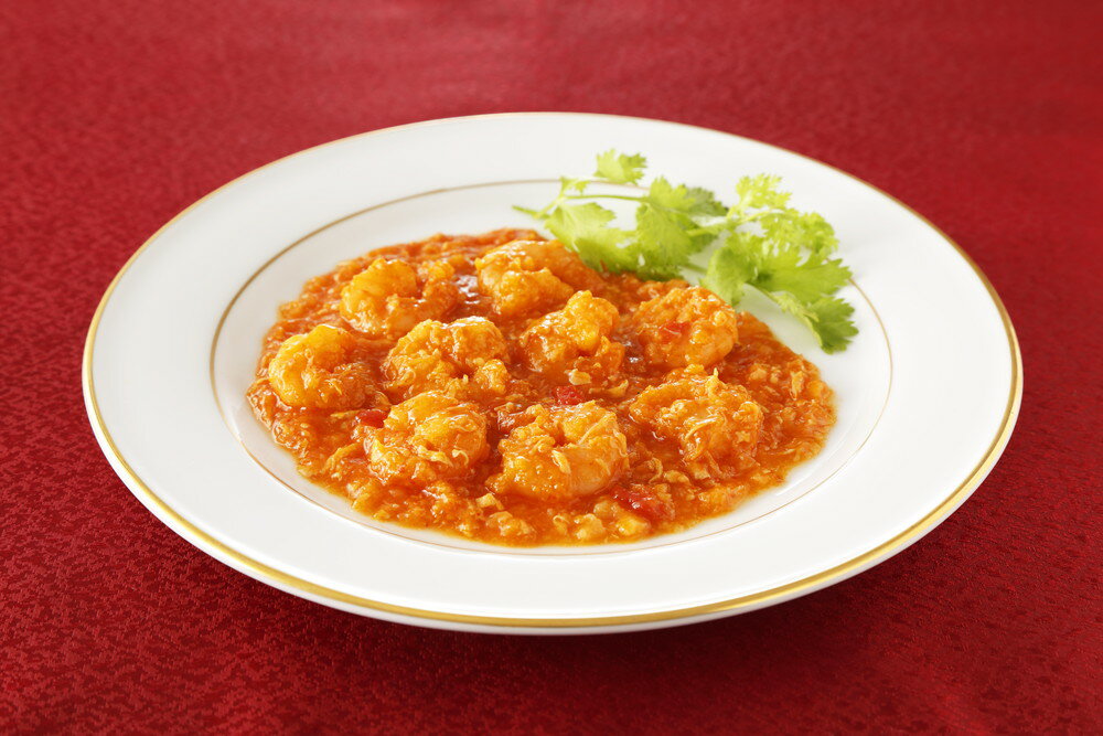 「菰田欣也」監修 ずわい蟹入りエビチリソース4食セット 130g×4 プレゼント ギフト 贈り物 贈答 記念日 人気 熨斗対応 名入れ 送料無料 産地直送