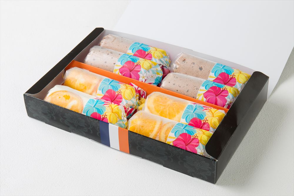 ≪お中元≫【Rolls NewYork アイスロールアソート】 オレンジ4本 ストロベリーチョコ4本 洋スイーツ アイスクリーム アイス 岐阜県 プレ..