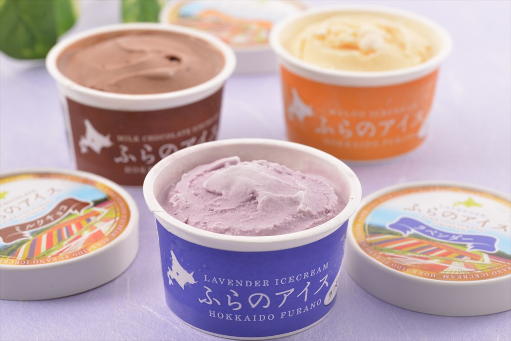 【北海道 富良野アイスクリーム】 バニラ ラベンダー チーズ ミルクチョコ メロン 各80ml×2 アイス アイスクリーム 北海道 富良野 プレゼント ギフト 贈り物 贈答 記念日 人気 熨斗対応 名入れ 送料無料 産地直送 内祝い 父の日