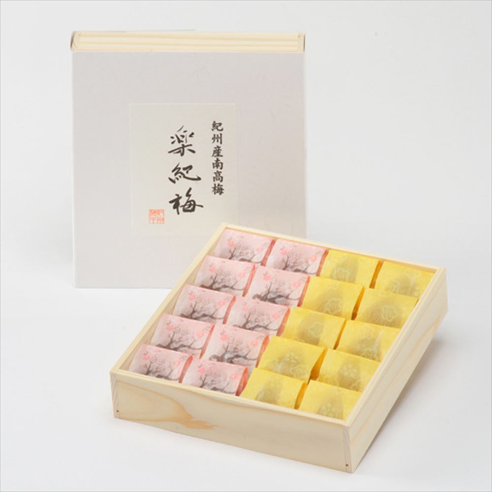 【母の日】和歌山 紀州農園 楽紀梅 20個（しそ漬 はちみつ各10個） 塩分：はちみつ8% しそ漬12% 梅干 和歌山県 プレゼント ギフト 贈り物 贈答 記念日 人気 熨斗対応 名入れ 送料無料 産地直送 内祝い