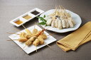 ≪お中元≫兵庫・神戸 「串乃家」 串揚げ セット(ハイカラさん) 串揚げ 12種 計24串(海老 いか サーモン 帆立貝 海鮮蒸し 牛フィレ肉 ポークロール 鶏もも 磯辺餅 蓮根 南瓜 白身魚)タレ3種×各1袋 惣菜 兵庫県