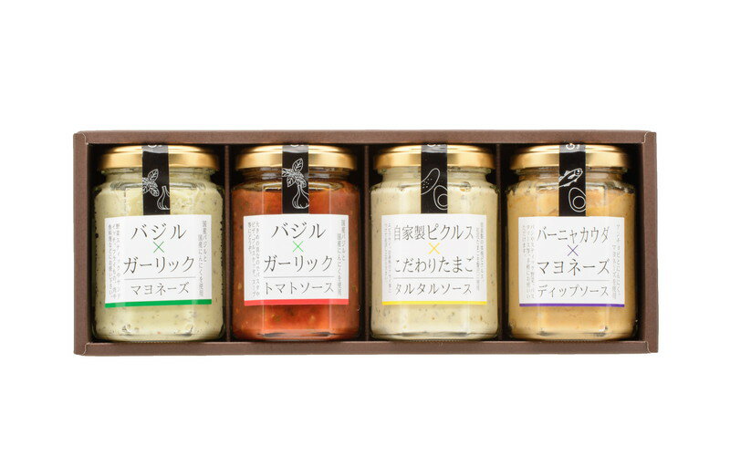 【お歳暮】山形 「後藤屋農園」 ディップソース4本セット プレゼント ギフト 贈り物 贈答 記念日 人気 内祝 熨斗対応 名入れ 送料無料 産地直送