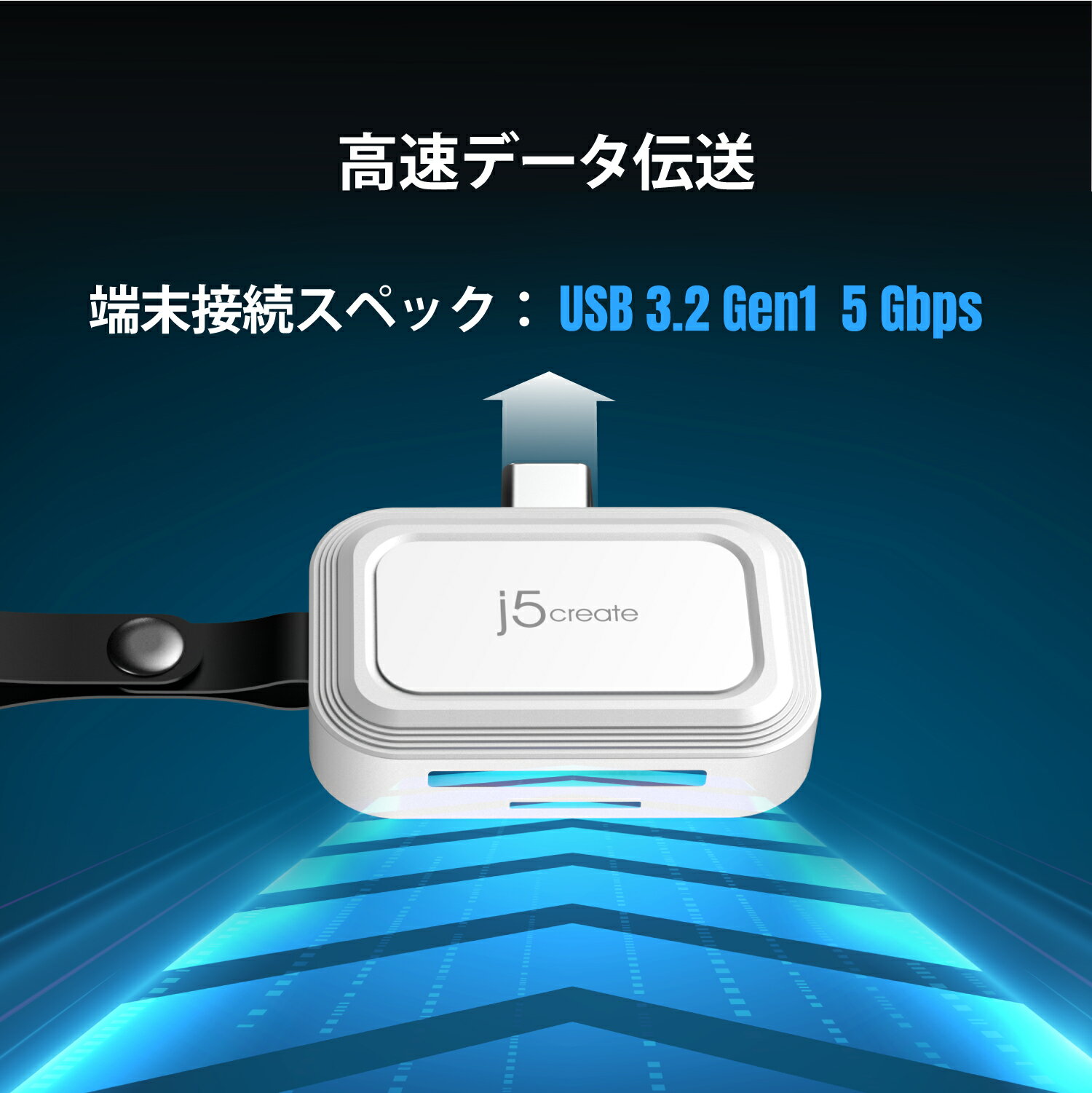 j5create USB-C to microSD SD�����ɥ꡼���� UHS-I ��������2TB�б� iPhone15�ʹ��б� Androidü���б� �Ρ���PC�б� ��ñ���Android���ѥ��ץ���° ľ�ޤ��ǥ����� JCHSD33-EJ