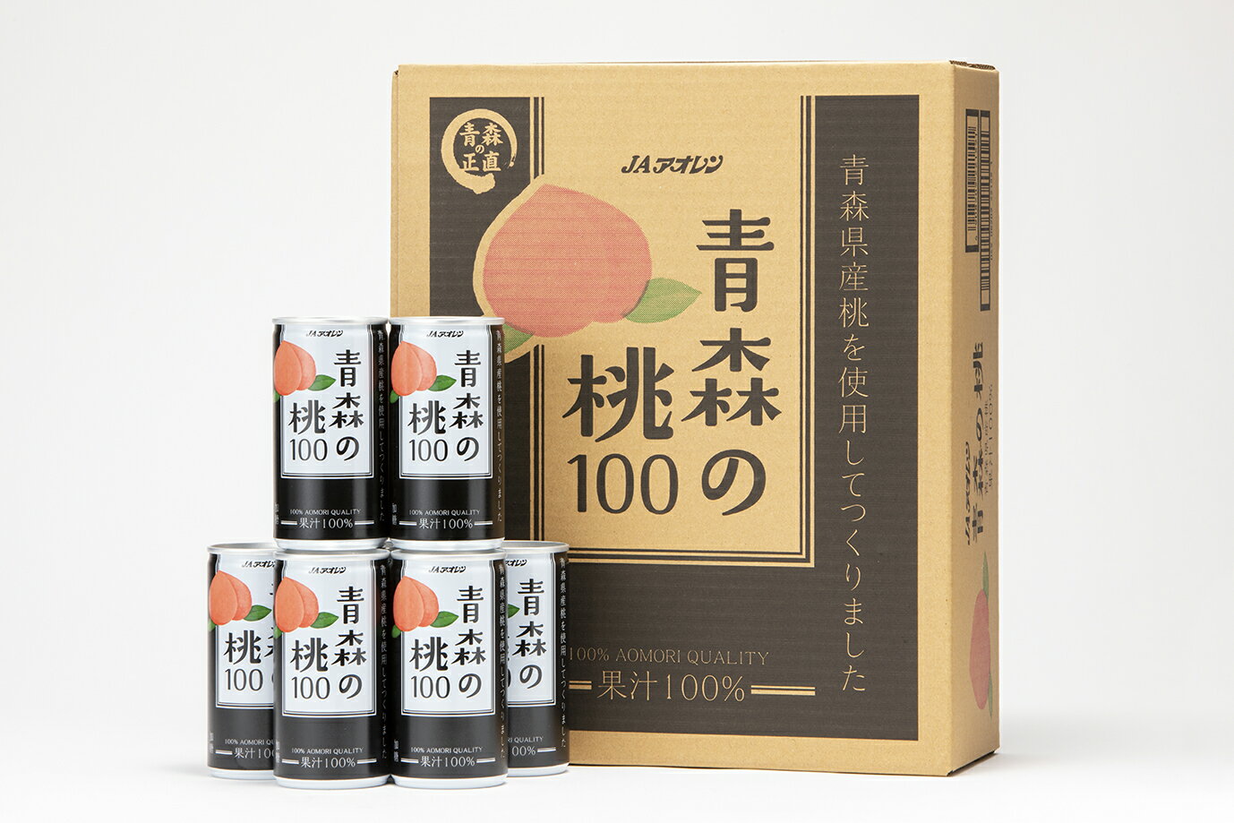 青森　ももジュース／青森の桃100195g缶×30本入／JAアオレンメーカー直営店【送料無料】