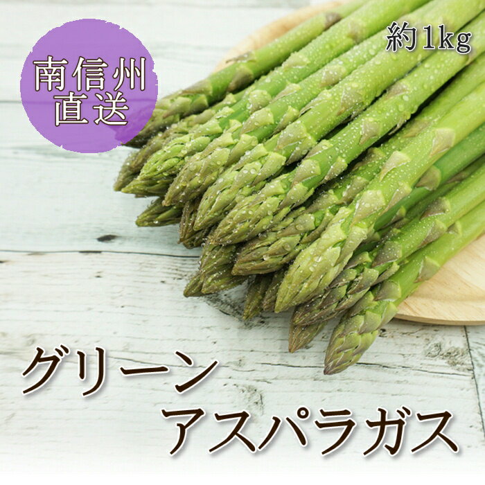 【予約】春告げアスパラガス 約1kg R706（冷蔵） 3月下旬～発送 南信州産 野菜 旬 アスパラガス 旬の味覚 旬の野菜 グリーンアスパラ ギフト アスパラ 内祝い 贈り物 贈答用 野菜 お取り寄せ 取り寄せ おいしい 国産 南信州 長野 贈答品 お祝い 送料無料