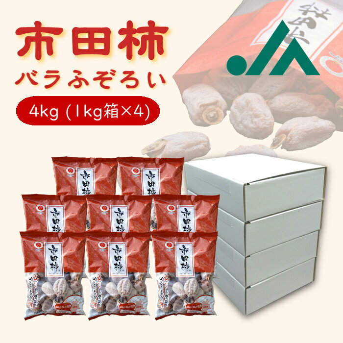 干し柿 市田柿 訳あり バラふぞろい 4kg ( 1kg 箱 ×4箱 ) R414 送料無料 産地直送 干柿 ほしがき 訳アリ食品 訳あり商品 果物 フルーツ 柿 旬のフルーツ 甘い柿 セット 甘い 高級 大容量 長野 お土産 国産 大容量 大量 お菓子 プレゼント 60代 70代 食物繊維 GI認証