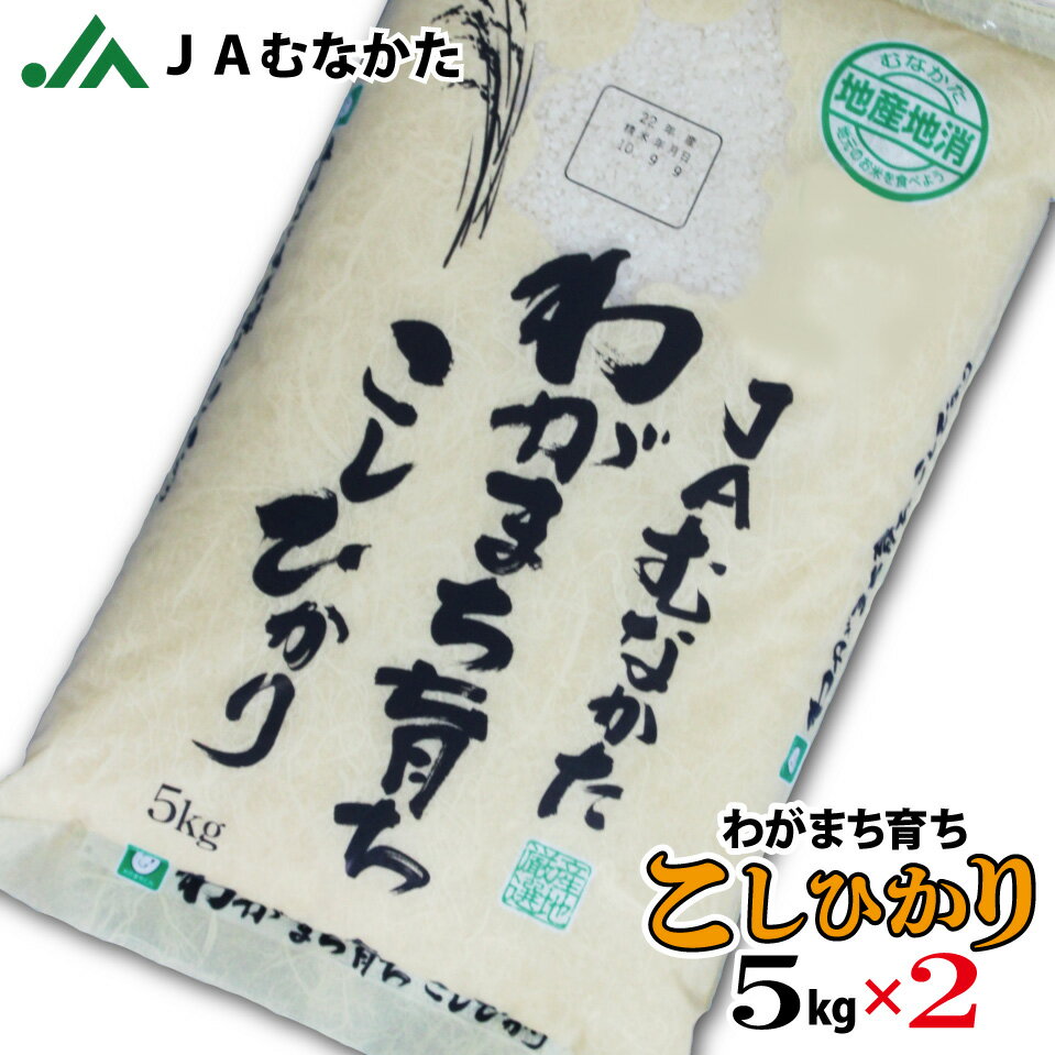 福岡県ウェブ物産展クーポン対象【送料無料】JAむなかたわがまち育ち「こしひかり」5k...