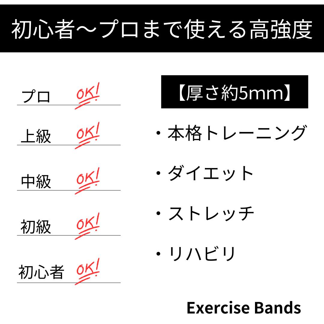 プロタイプ 厚め ロングタイプ フィットネスバンド ヨガバンド エクササイズ バンド トレーニングチューブ ヨガバンド ゴムバンド ストレッチバンドリハビリ 楽天 人気 強度おすすめ 筋トレ トレーニング 黄色 負荷バンド yogaband180cmx15cm ja-pon-10000772 腸活茶房本店 サンプル画像2