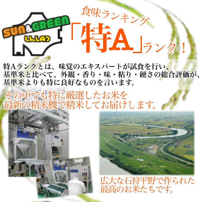 ふっくらとした食感、粘りや甘味のバランスも良い特Aランクの大変美味しいお米です。10kg1袋でお届けします。　【令和7年産】ななつぼし 北海道産 お米 10kg 送料無料【新しのつ米】　特A （10kg×1袋）