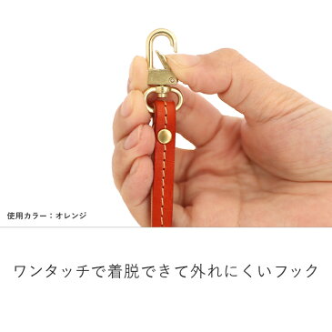 ストラップ ショート カードホルダー スマホ iPhone 携帯 パスケース 定期入れ 本革 栃木レザー メンズ レディース ハンドメイド 日本製 HUKURO