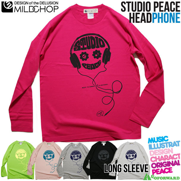 HEADPHONE studio peace / オリジナルロングTシャツ/ネット限定長袖Tシャツ【cloth】MILDCHOP