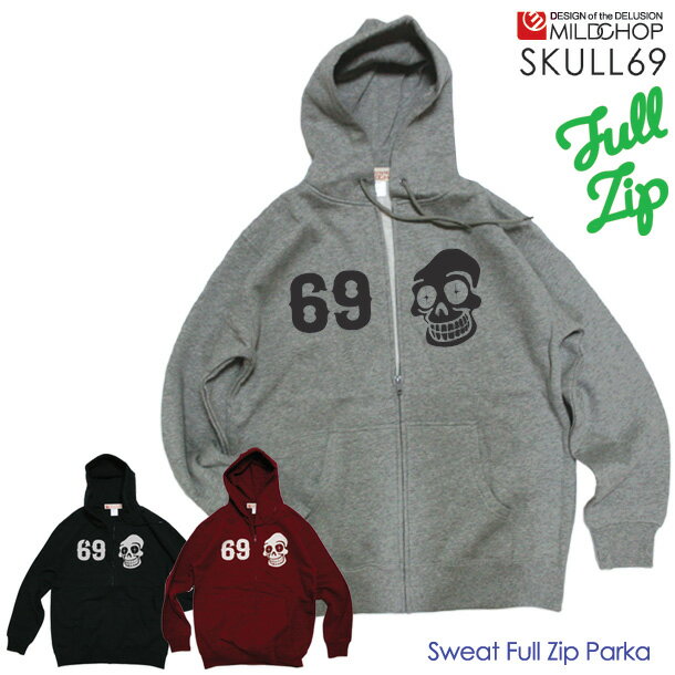 Rakuten - SKULL69/オリジナルフルジップパーカ/【cloth】MILDCHOP