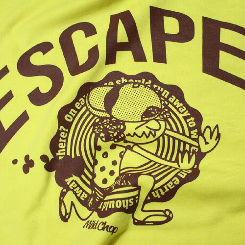 ESCAPE college-IAN- / 半袖 Tシャツ メンズ レディース トップス ファッション 限定 ポップ オリジナル デザイン イラスト ロゴ ロック スカル キャラクター 音楽 パロディ シンプル キャンプ メッセージ おもしろ ペア シンプル 服 春 夏 定番 送料無料【cloth】MILDCHOP jacajaca-10000725 HUKURO サンプル画像3