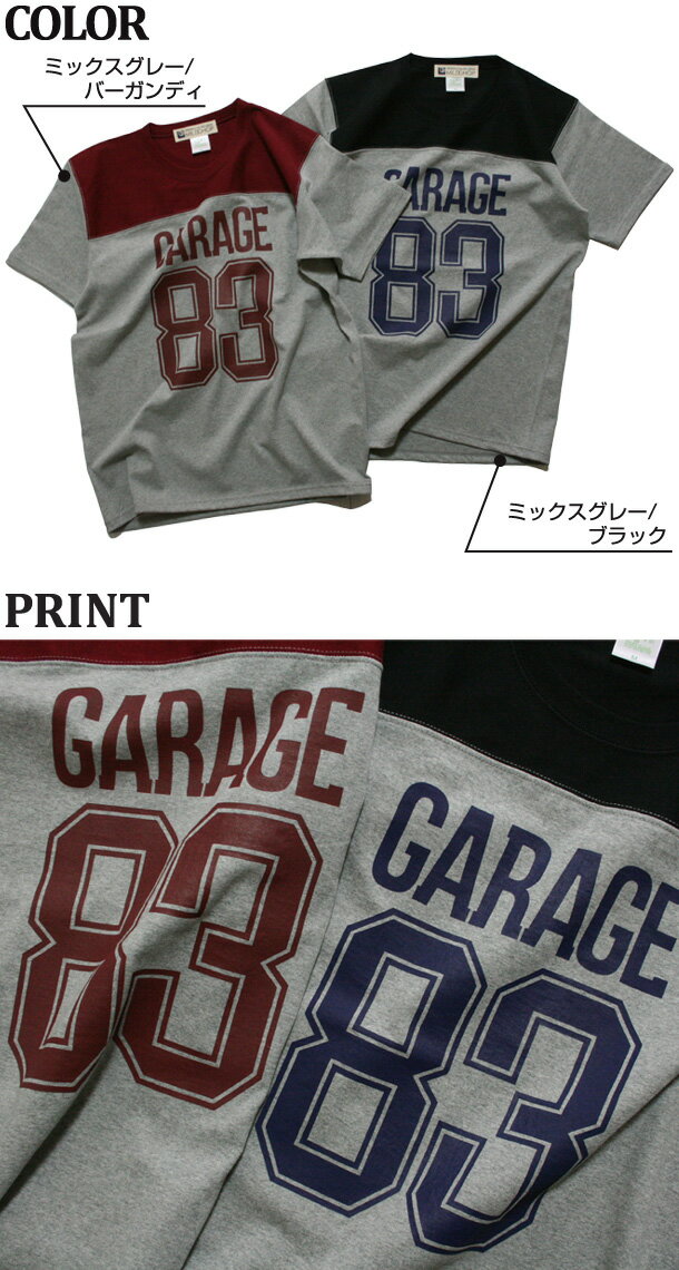 GARAGE 83 / 半袖 Tシャツ メンズ レディース トップス ファッション 綿 限定 ポップ オリジナル デザイン イラスト ロゴ ロック スカル キャラクター 音楽 パロディ シンプル キャンプ メッセージ おもしろ ペア シンプル 服 春 夏 定番 送料無料【cloth】MILDCHOP