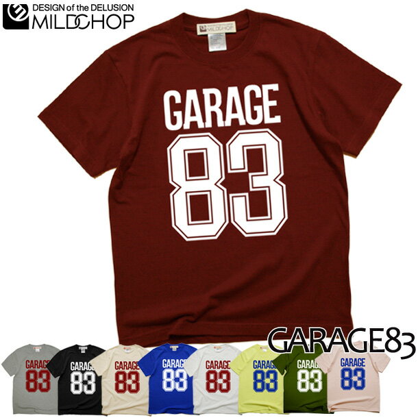 GARAGE 83 / Tシャツ メンズ レディース 半袖 トップス ナンバー ファッション 綿 限定 オリジナル デザイン イラスト ロゴ ロック スカル キャラクター 音楽 パロディ シンプル キャンプ メッ…