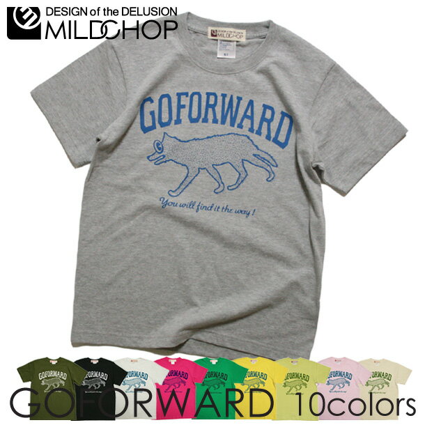 GOFORWARD Tシャツ メンズ レディース 半袖 トップス サーフ 狼　犬ファッション 綿 限定 オリジナル デザイン イラスト ロゴ ロック ..