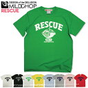 RESCUE / 半袖 Tシャツ メンズ レディース トップス ファッション 宇宙船 綿 限定 ポップ オリジナル デザイン イラスト ロゴ ロック スカル キャラクター 音楽 パロディ シンプル キャンプ メッセージ おもしろ ペア シンプル 服 春 夏 定番 送料無料MILDCHOP