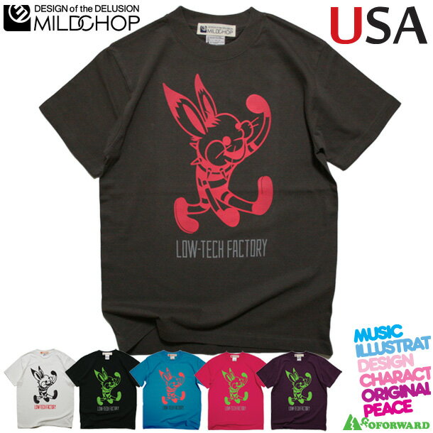 USA / Tシャツ メンズ レディース 半袖 トップス うさぎ ファッション 綿 限定 オリジナル デザイン イラスト ロゴ ロック スカル キャラクター 音楽 パロディ シンプル キャンプ メッセージ おもしろ ペア シンプル 服 春 夏 定番 送料無料【cloth】MILDCHOP