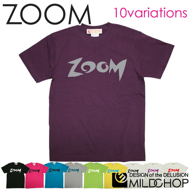 ZOOM / 半袖 Tシャツ メンズ レディース トップス ファッション 綿 限定 ポップ オリジナル デザイン イラスト ロゴ ロック スカル キャラクター 音楽 パロディ シンプル キャンプ メッセージ おもしろ ペア シンプル 服 春 夏 定番 送料無料【cloth】MILDCHOP
