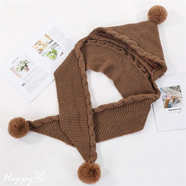 ニット 帽子 マフラー 一体型 フード付きマフラー レディース ネックウォーマー 防寒 あったかグッズ プレゼント ギフト カジュアル かわいい ベーシック 無地 冬物 送料無料