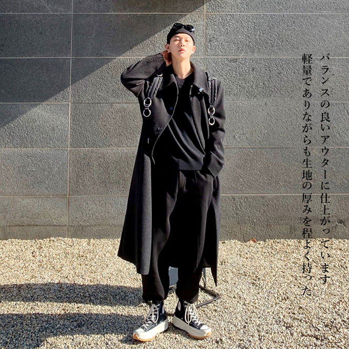 コート メンズ ロング丈 チェスターコート ウール風 トレンチコート ラシャコート 無地 厚手 大きいサイズ レトロ ビジネス オシャレ 紳士服 暖かい 防寒 秋冬 送料無料